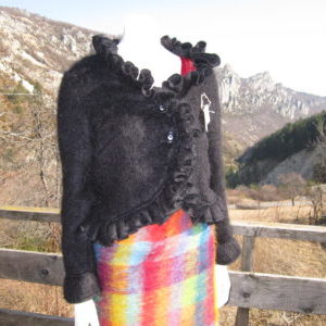 veste frou frou mohair soie