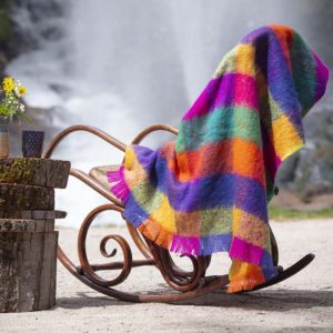 Plaid mohair